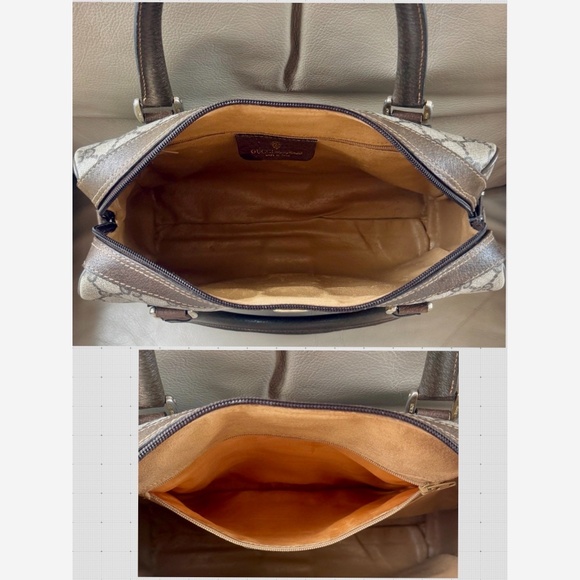 Authenticated Vintage Gucci Ophidia Web Monogram Canvas Leather Shoulder Bag - Picture 8 of 16